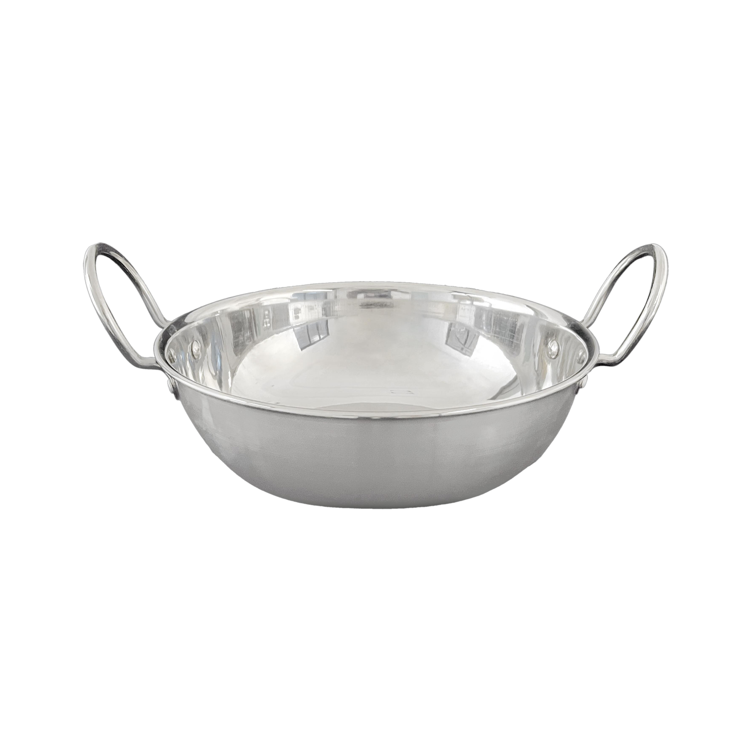 Image of Bombay Kookware Stainless Steel Kadhai /Cookware Kadhai 2500 ML Without Lid for Cooking Kadhai 28 cm diameter 2.5 L capacity