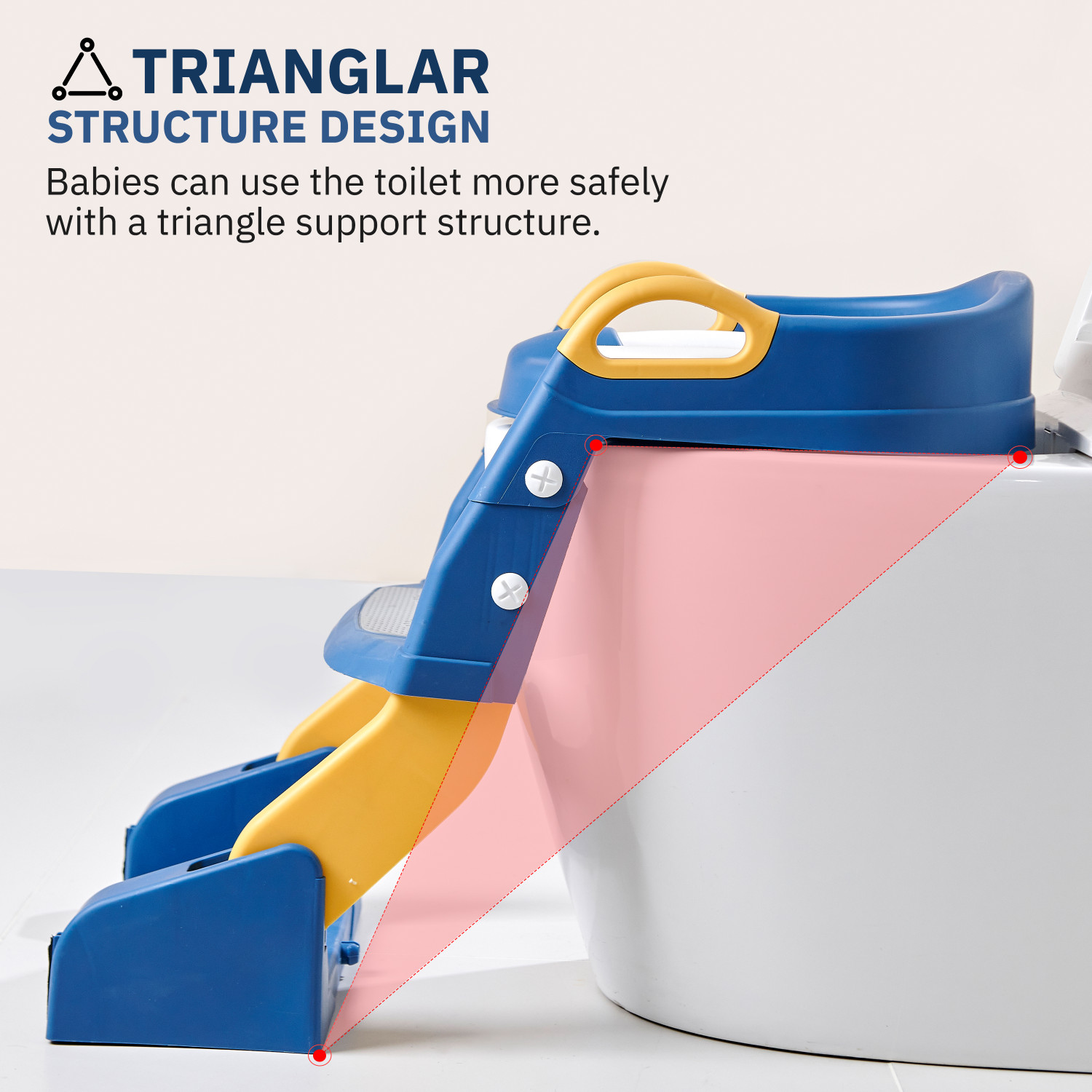 Image of baybee Vega Western Toilet Potty Seat for Kids, Baby Potty Training Seat with Ladder Potty Seat