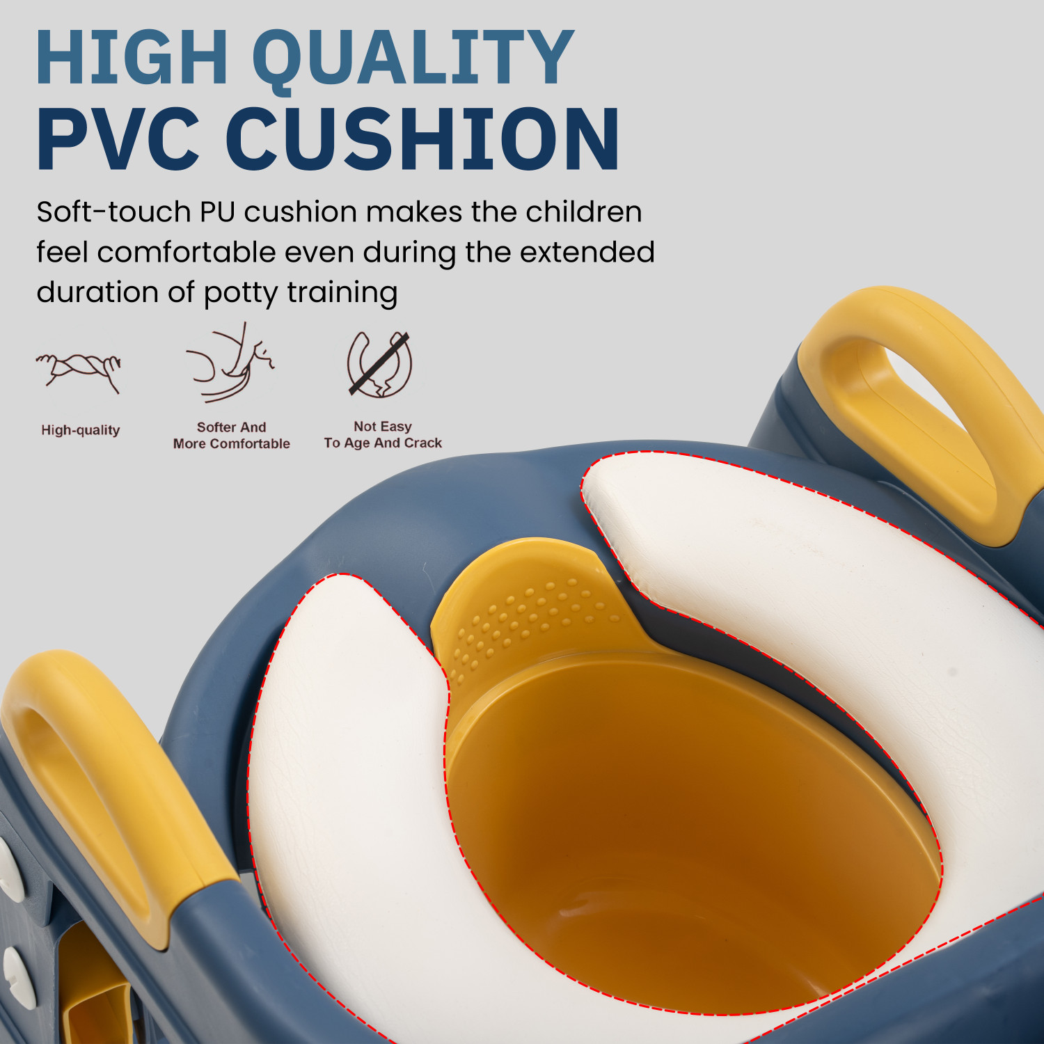 Image of baybee Vega Western Toilet Potty Seat for Kids, Baby Potty Training Seat with Ladder Potty Seat