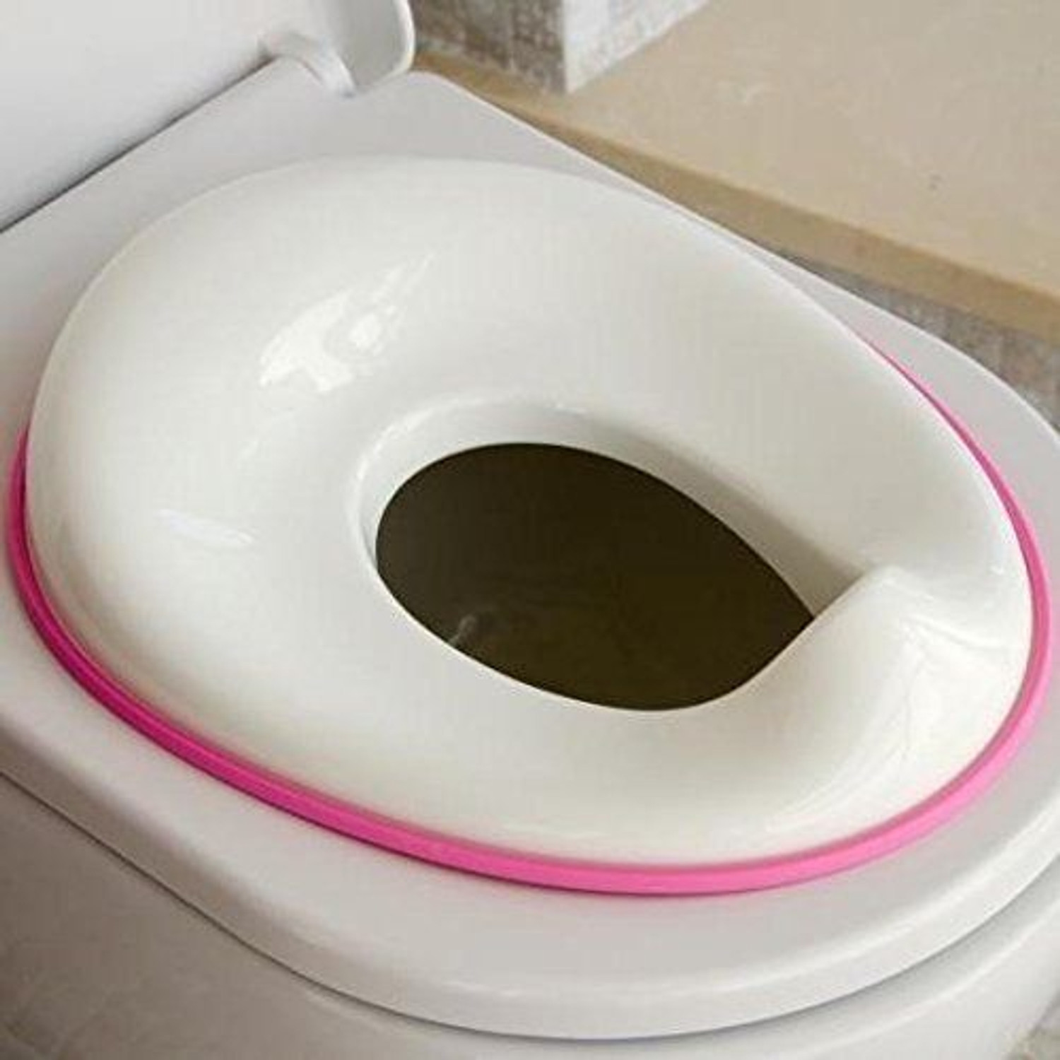 Image of senoprime Child Toilet Trainer with Non-Slip Base - Soft Foam Potty Seat for Toddlers Potty Seat