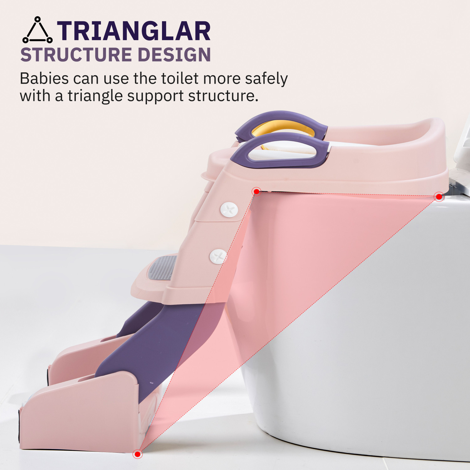 Image of baybee Vega Western Toilet Potty Seat for Kids, Baby Potty Training Seat with Ladder Potty Seat