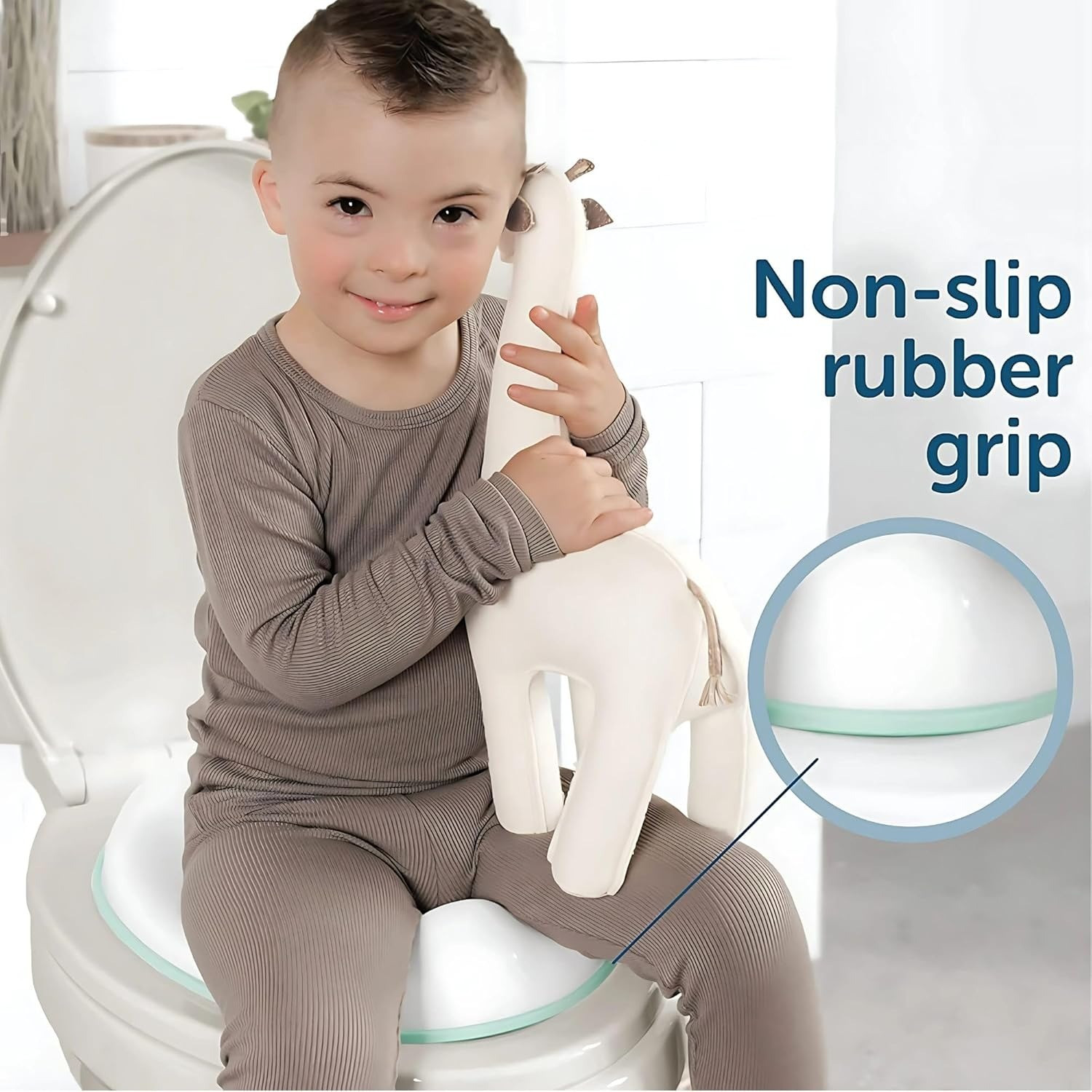 Image of YIELDSALES Baby Potty Training Seat Soft Cushion & Anti-Slip Toilet Trainer (Multi-Colour) Potty Seat