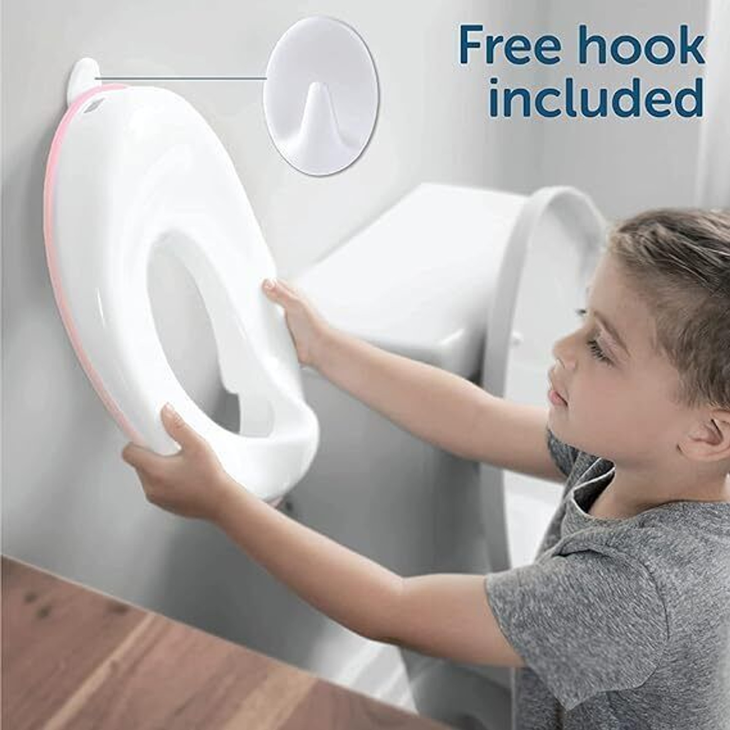 Image of Orean Baby Toilet Trainer Seat with Non-Slip Grip & Easy Clean Design Potty Seat