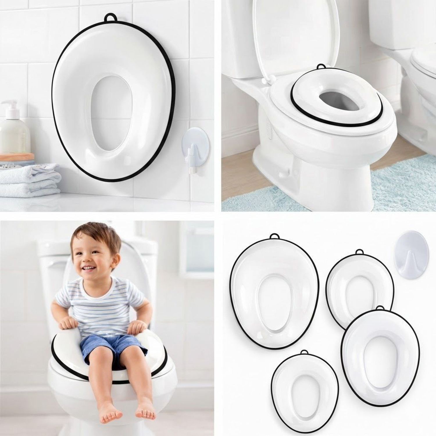 Image of Orean Baby Toilet Trainer Seat with Non-Slip Grip & Easy Clean Design Potty Seat