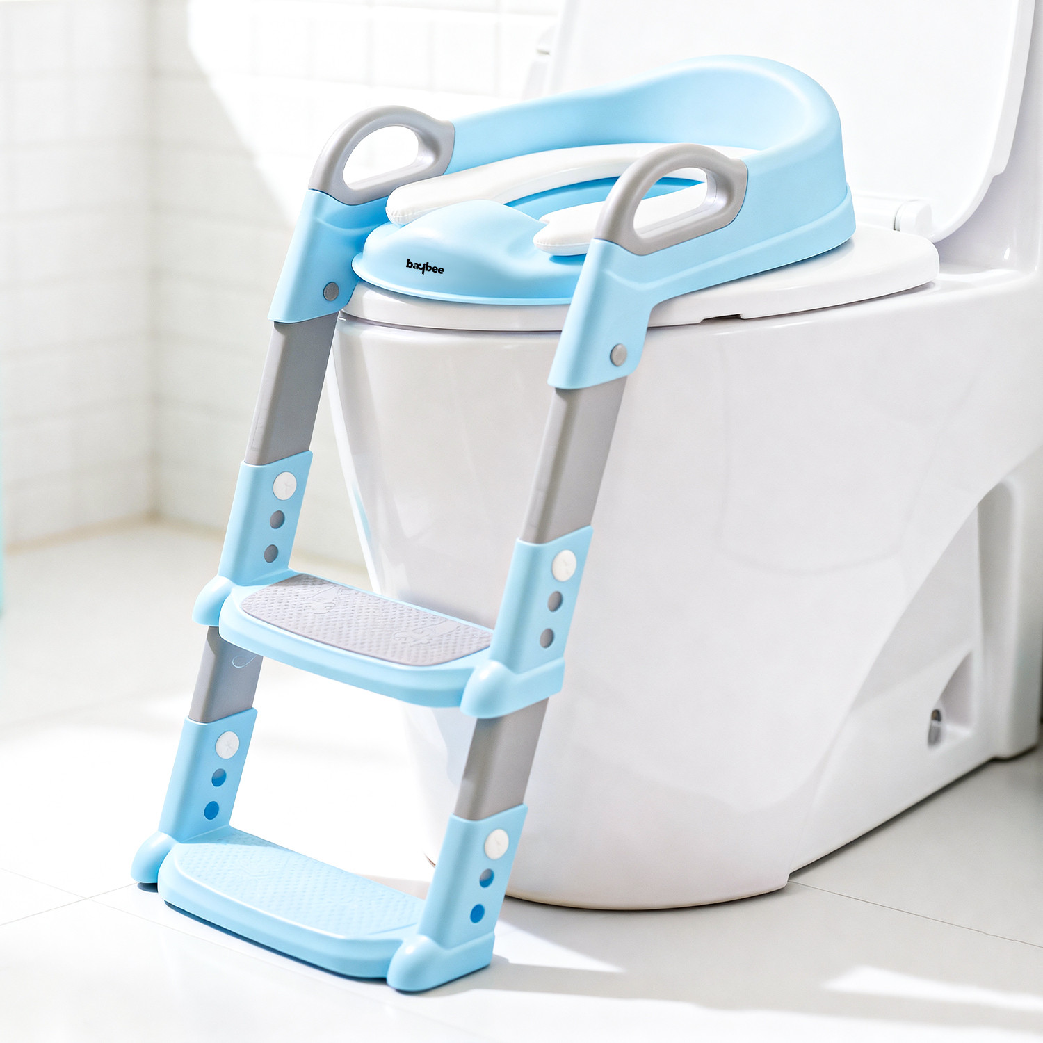 Image of baybee Aura Western Toilet Potty Seat for Kids, Baby Potty Training Seat with Ladder Potty Seat