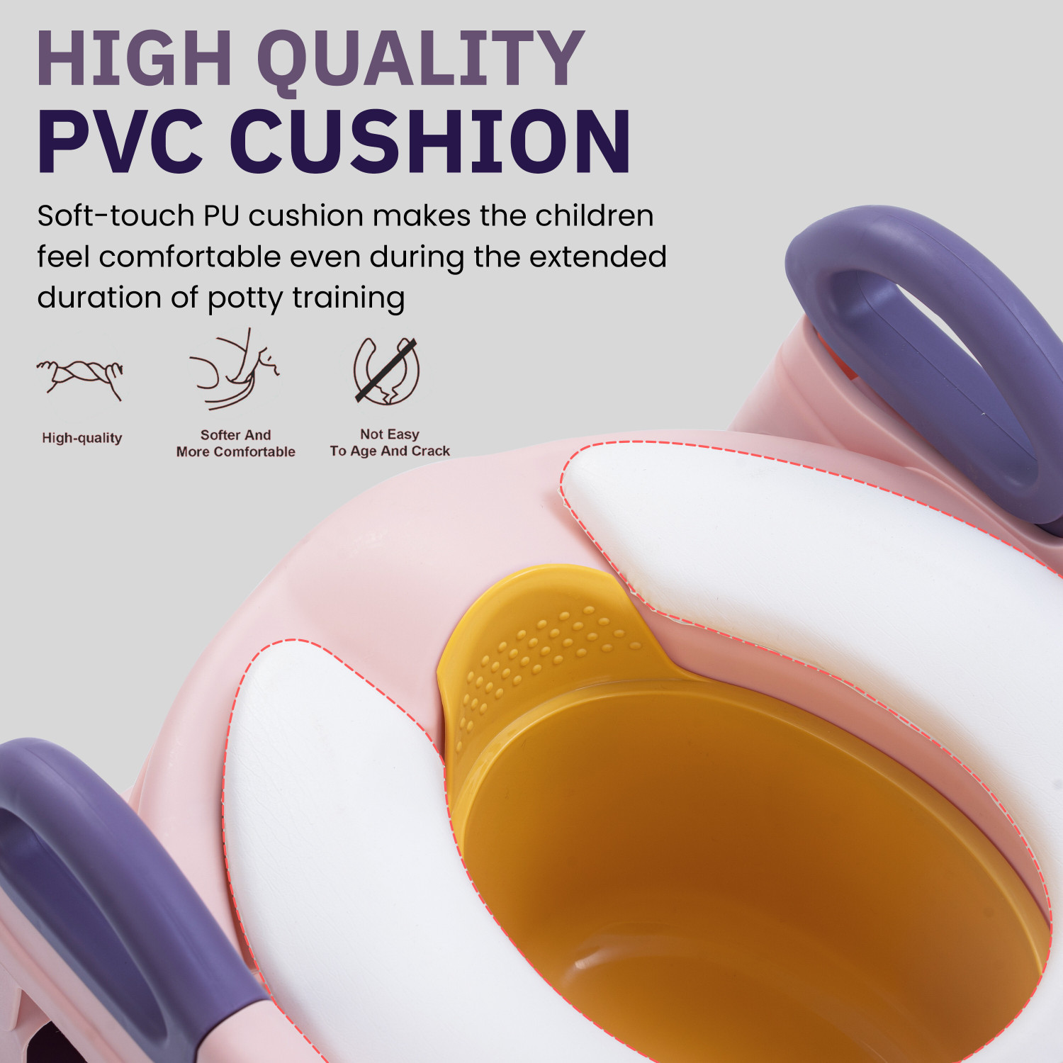 Image of baybee Vega Western Toilet Potty Seat for Kids, Baby Potty Training Seat with Ladder Potty Seat