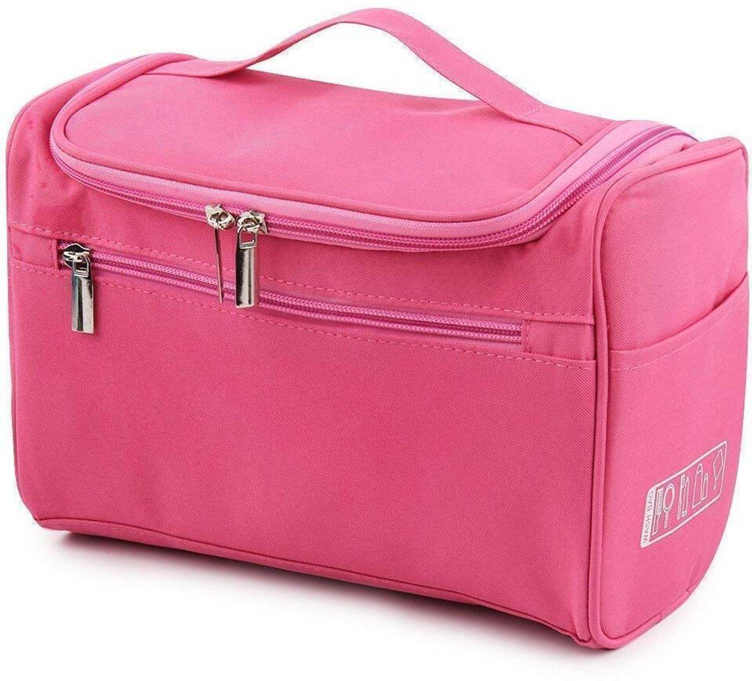 HouseOfCommon Women Pink Cosmetic Bag Cosmetic Bag