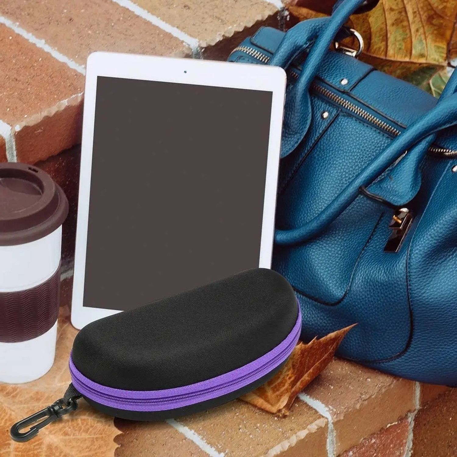 Image of Ezliving Zipper Eyeglasses Case Coin Purse