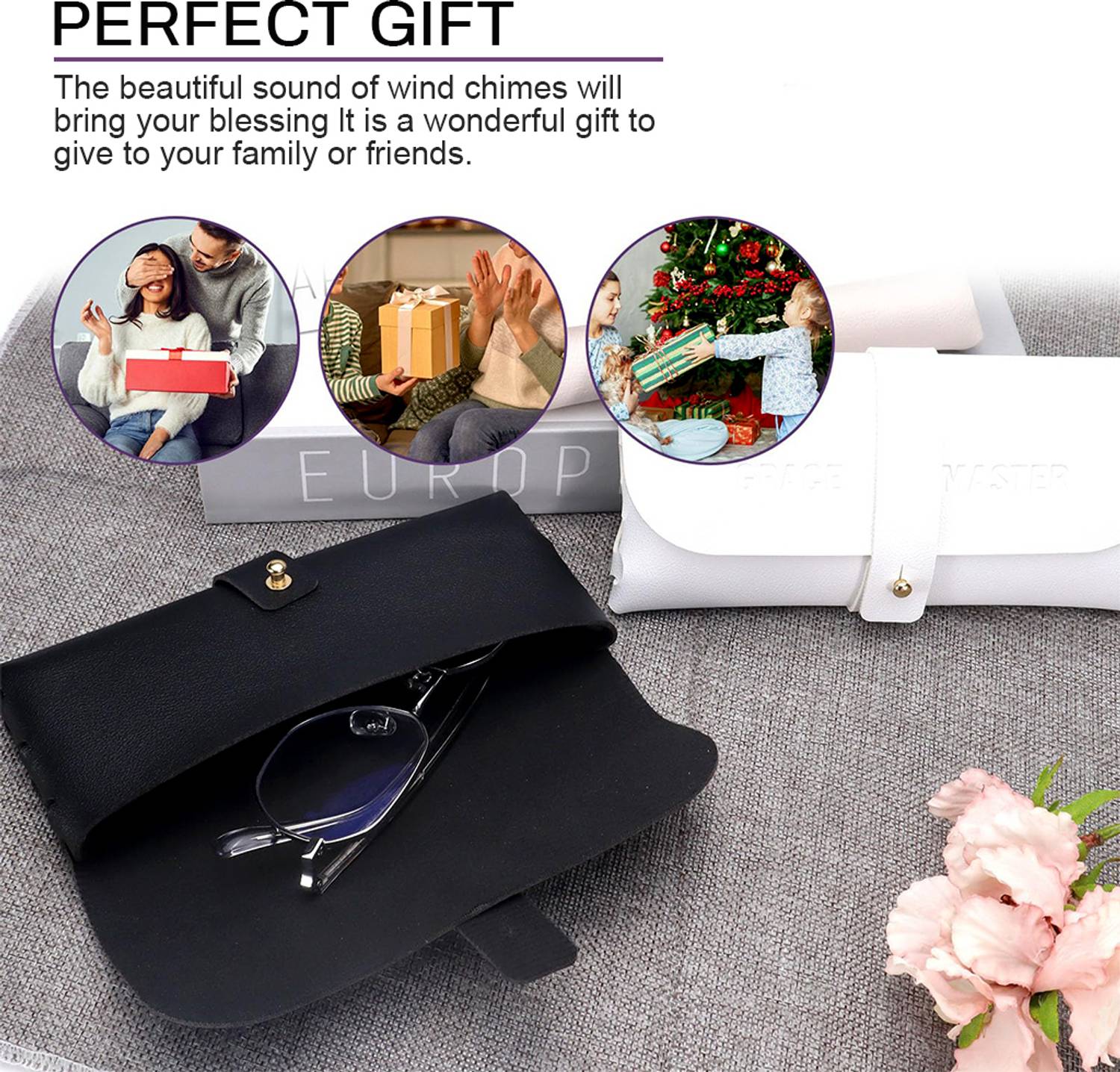 Verilux Leather Glasses Case Anti Pressure Glasses Bag Storage