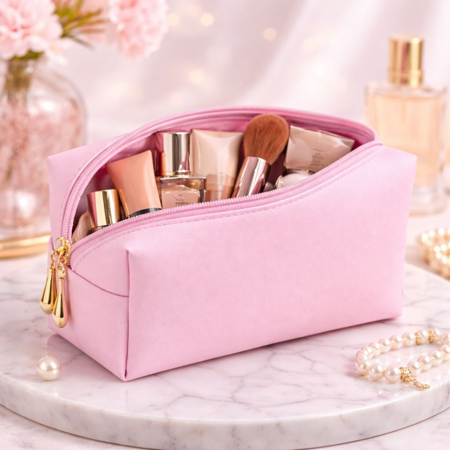 Image of Ajabh Pack Od 3 Premium Travel-Friendly Cosmetic & Makeup Storage Pouch Cosmetic Bag