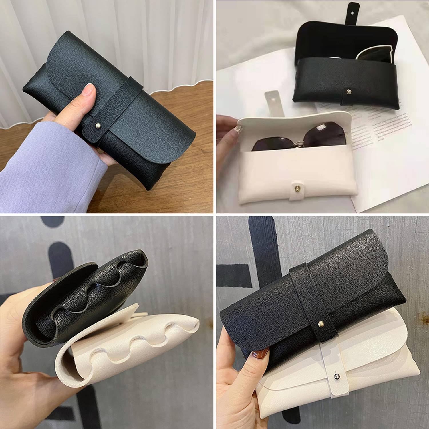 Verilux Leather Glasses Case Anti Pressure Glasses Bag Storage