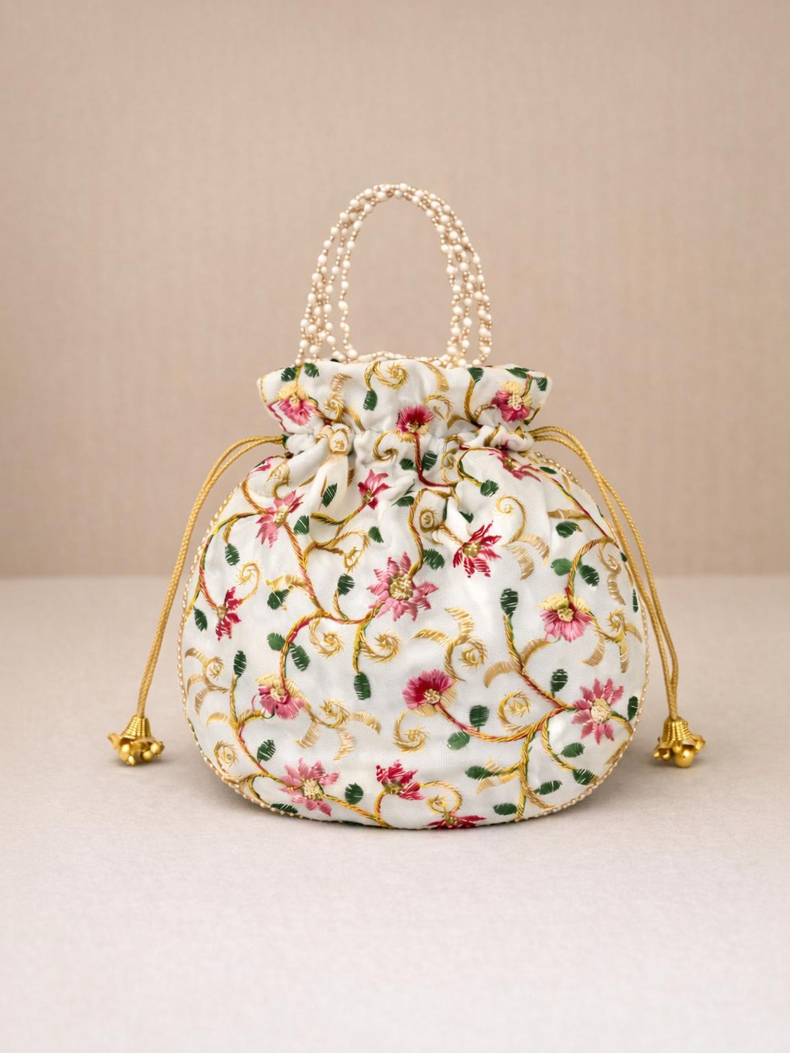 Image of Art n jewels Women White Potli