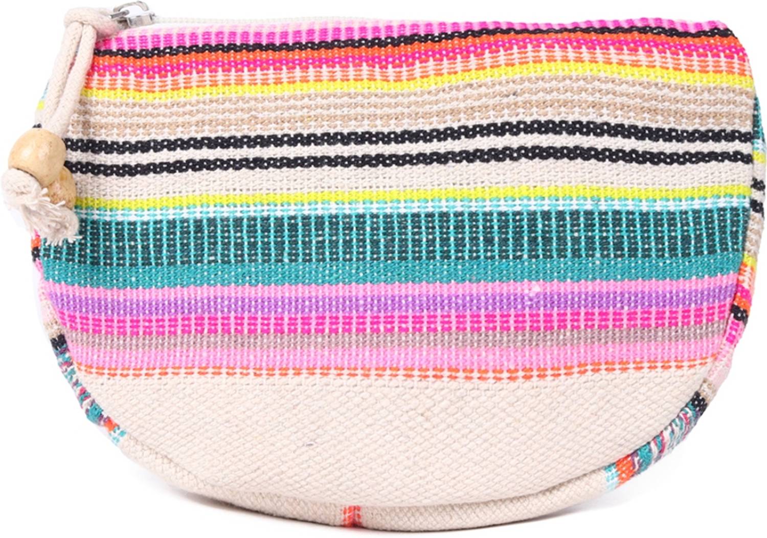 ASTRID Cotton Travel Pouch With Zipper Closure for Women And Girls Pouch