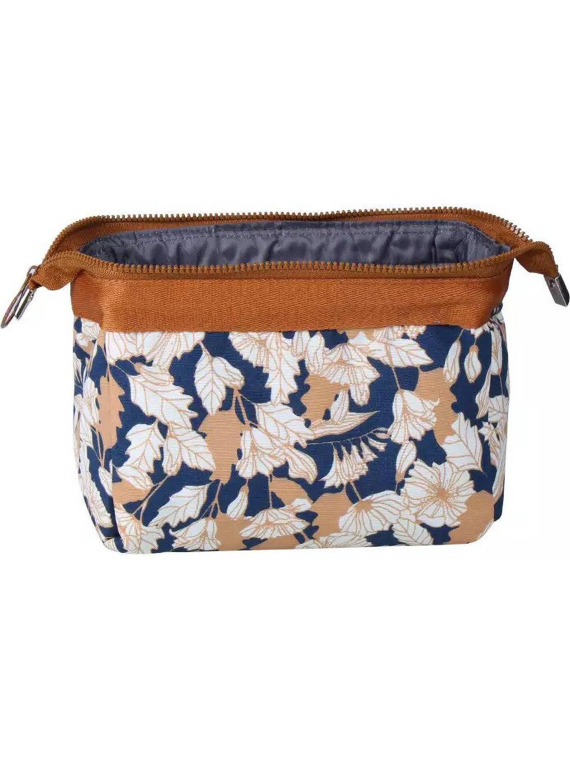 Alpyog Portable printed cosmetic makeup stationery vanity jewelry travel purse Pouch