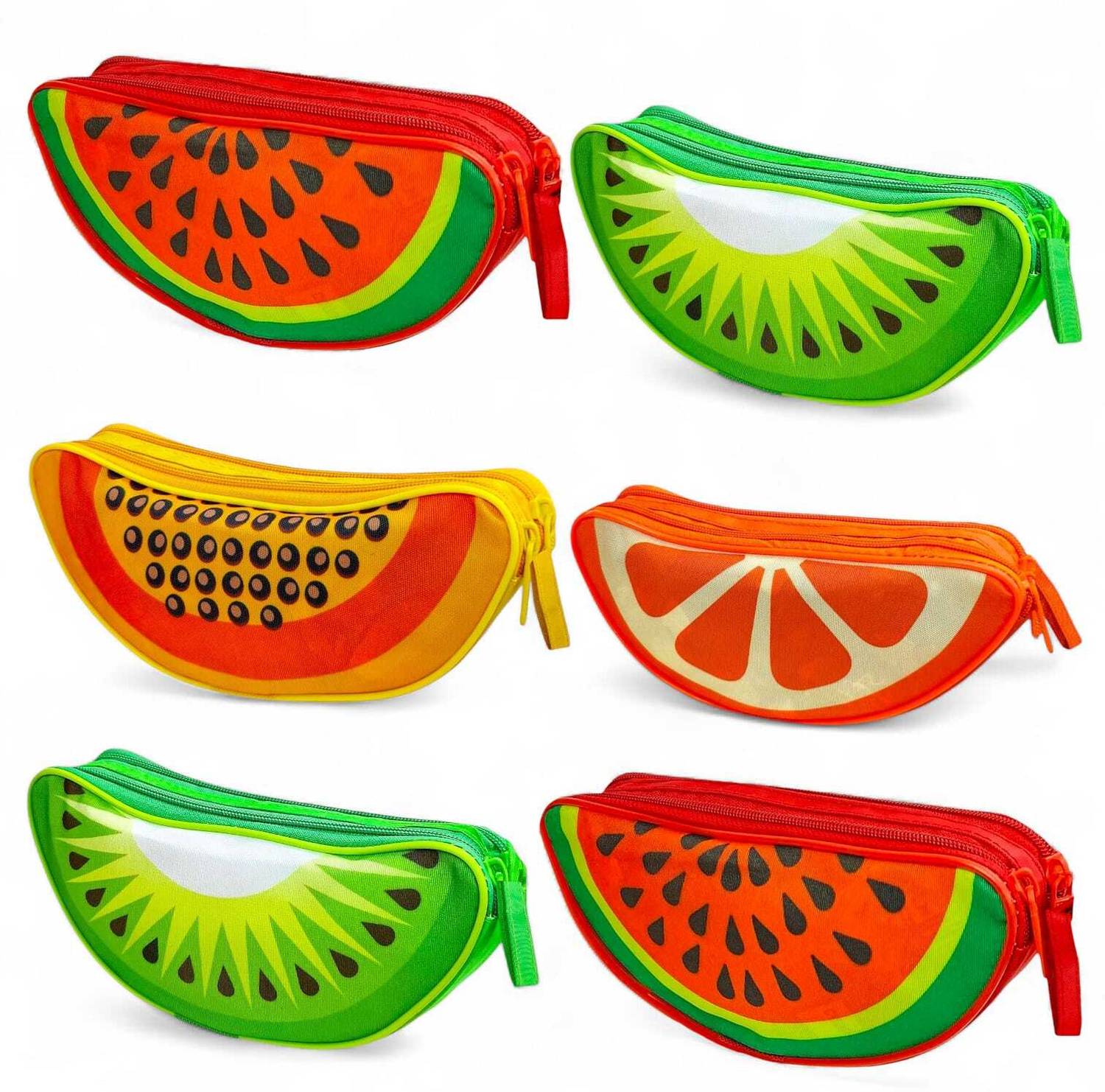 AMYCAUR Pencil Pouch for Kids Fruit Design Stationery Case Kanjak & Birthday Return Gift Pouch