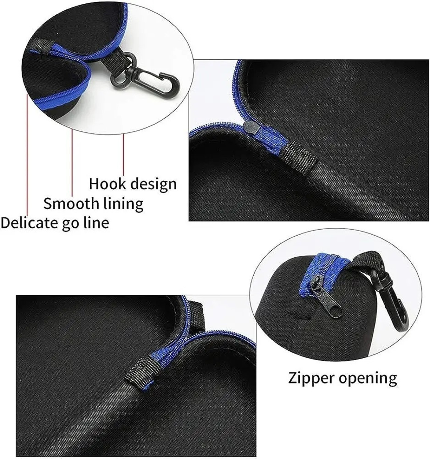 Image of Ezliving Zipper Eyeglasses Case Coin Purse