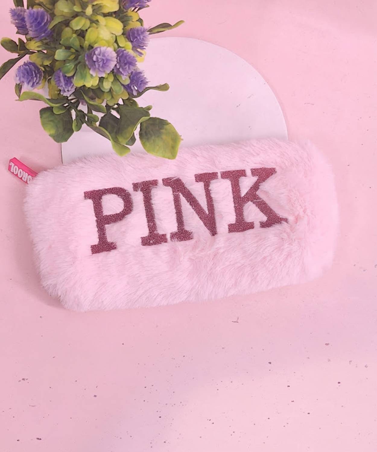 AMANVANI Fur Pouch for Kids Cartoon Pencil Pouch for Girls Birthday Party Pouch