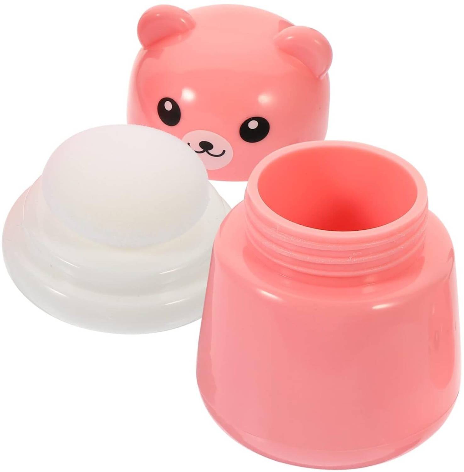 BKKTRADERS aby Skin Care Powder Talcum Puff Case Cum Container Box Reusable Refillable