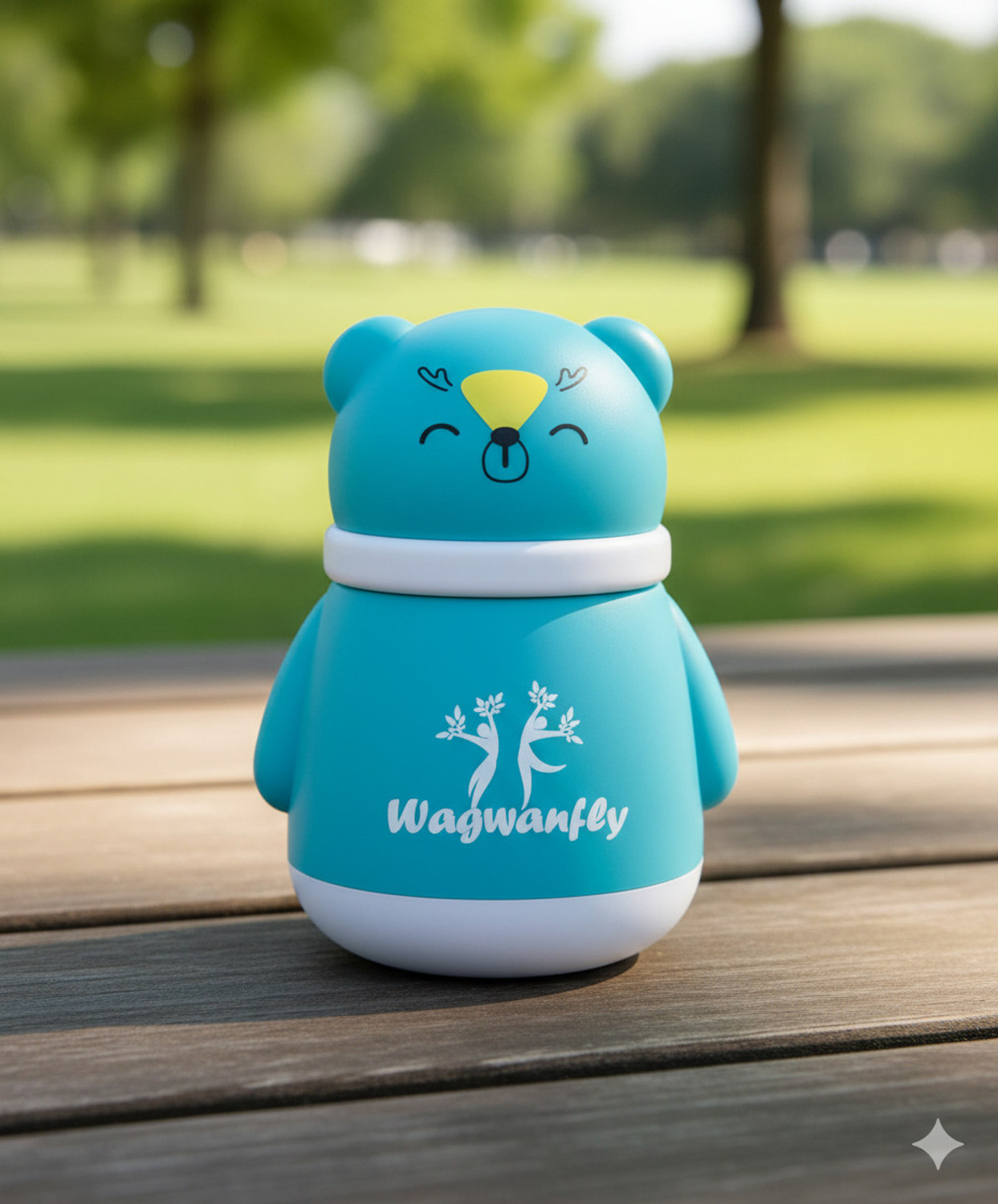 Image of Wagwanfly Baby Powder Puff Soft Powder Puff for Newborn Babies, Powder Puff Box Dispenser