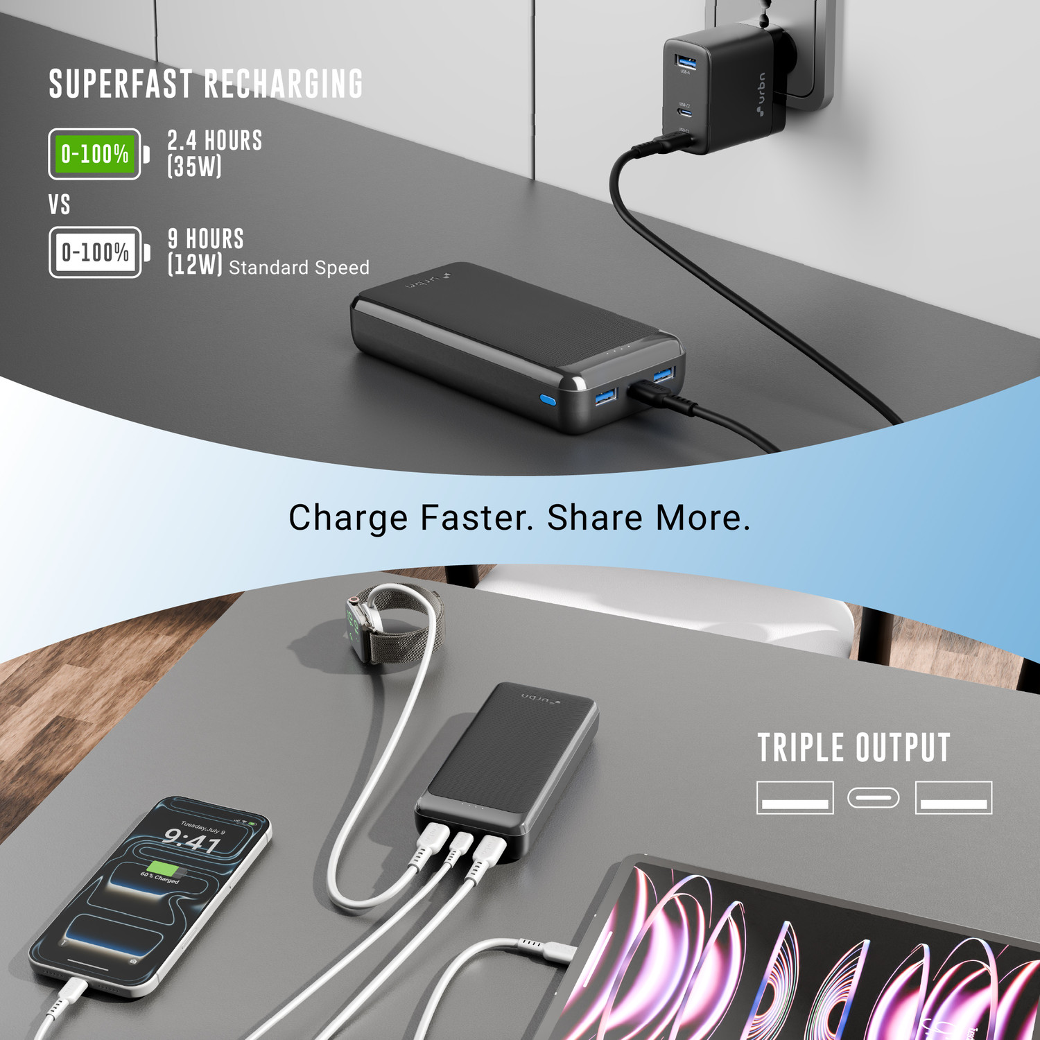 Image of URBN 20000 mAh 35 W Compact Power Bank