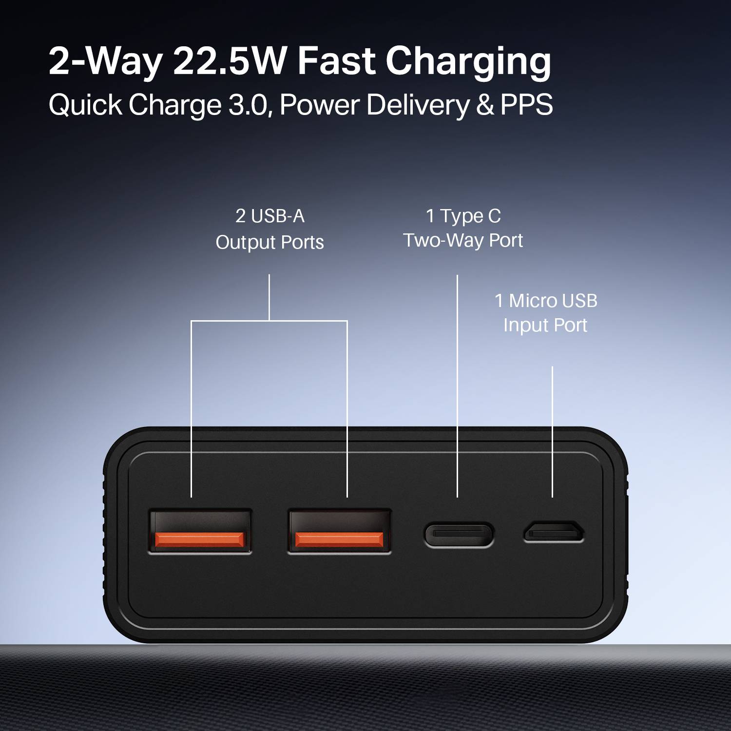 boAt 20000 mAh 22.5W Slim Power Bank Black - Image 4