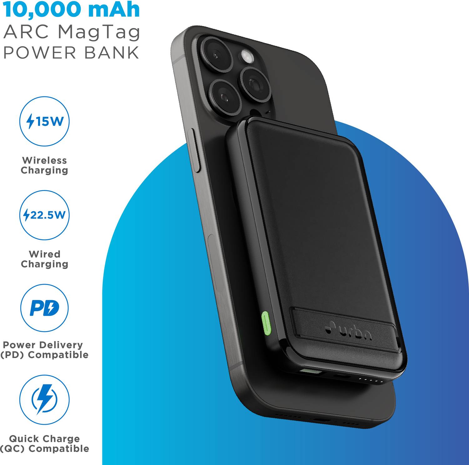 URBN 10000 mAh MagSafe Power Bank - Image 2