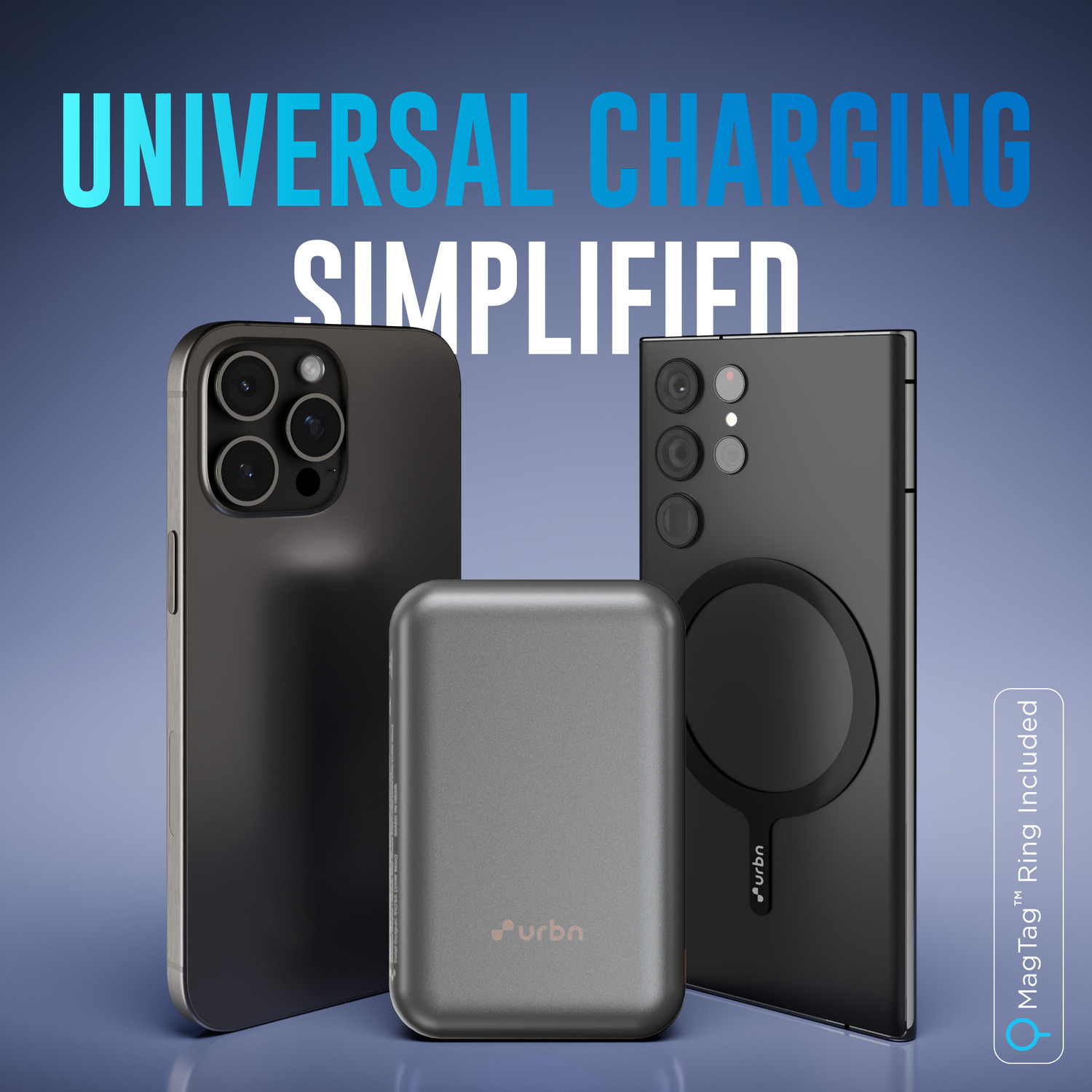 Image of URBN 10000 mAh 20 W Wired & Wireless With MagSafe Compact Pocket Size Power Bank