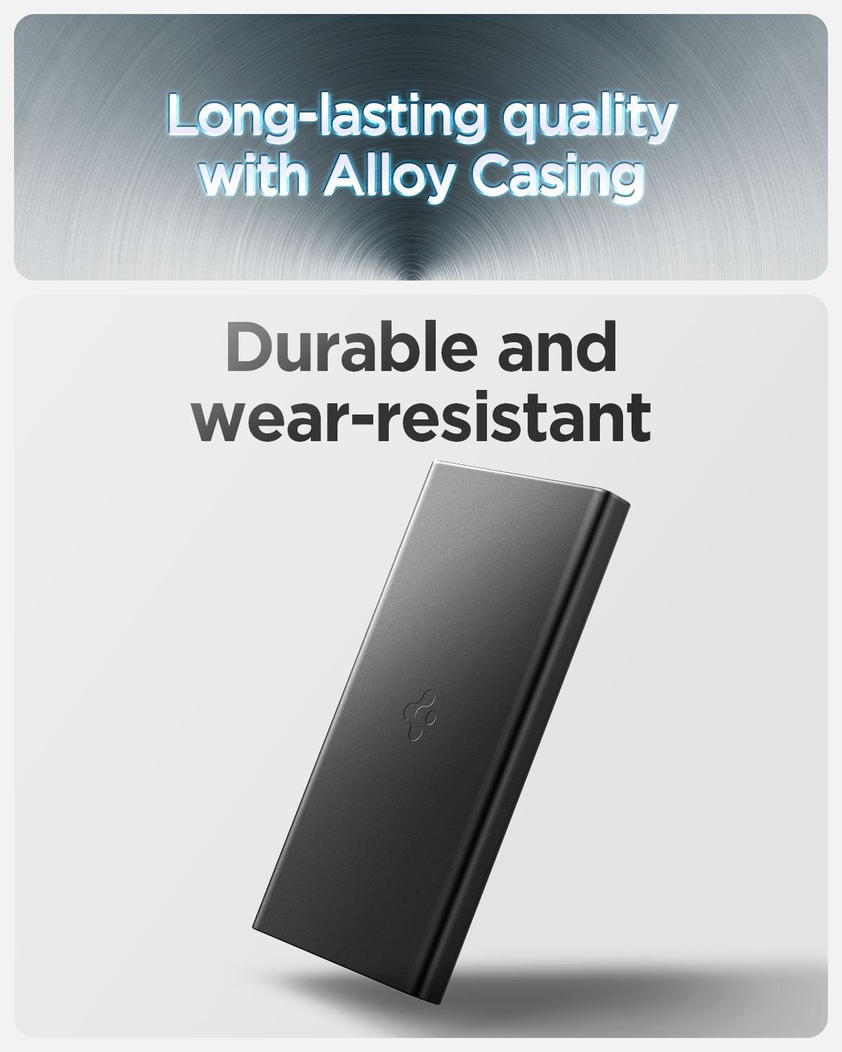 Image of Spigen 10000 mAh 22.5 W Compact Power Bank (Black, Lithium Polymer, Fast Charging for Mobile)