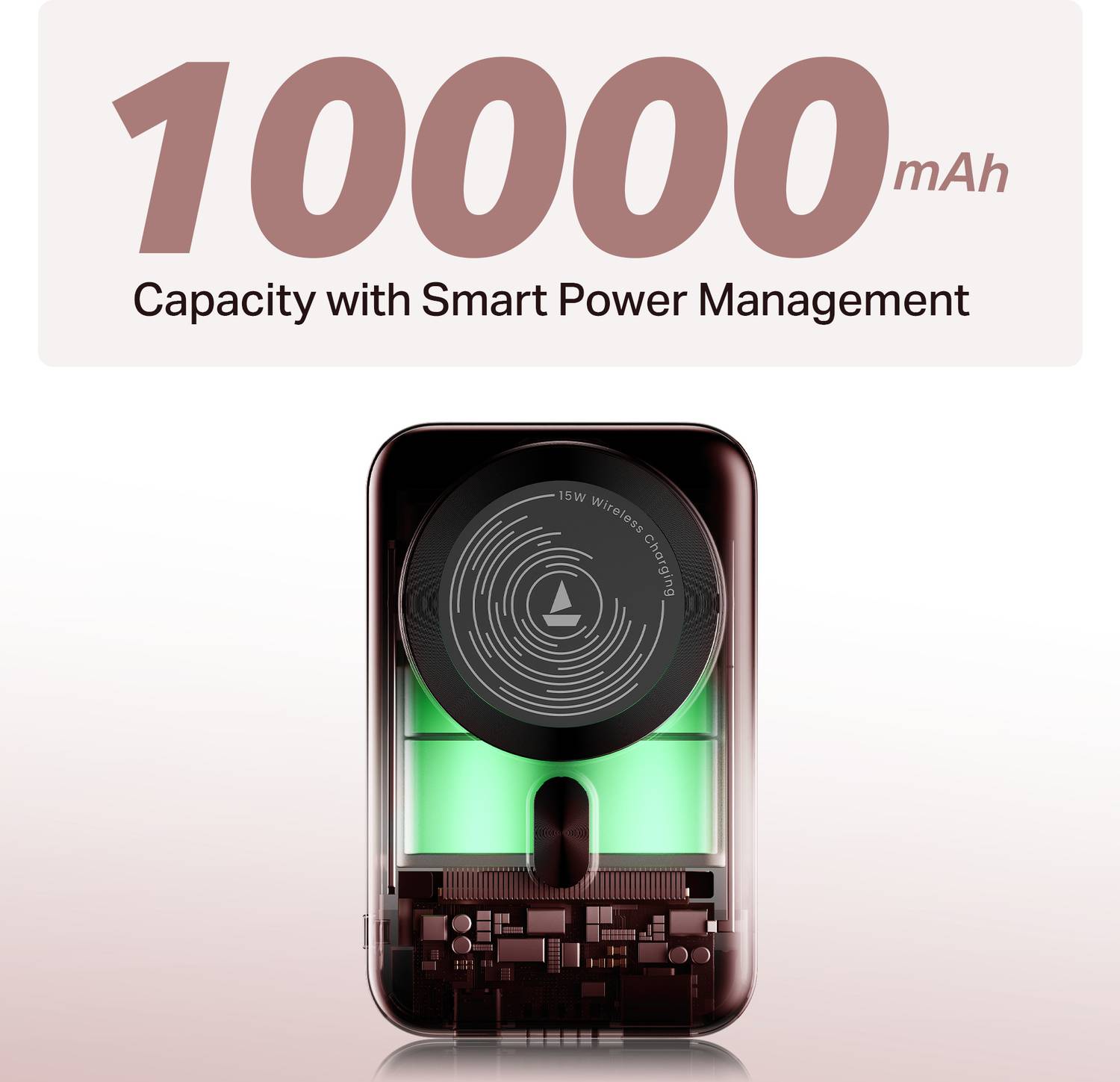 boAt 10000 mAh 22.5 W Wireless Power Bank - Image 4