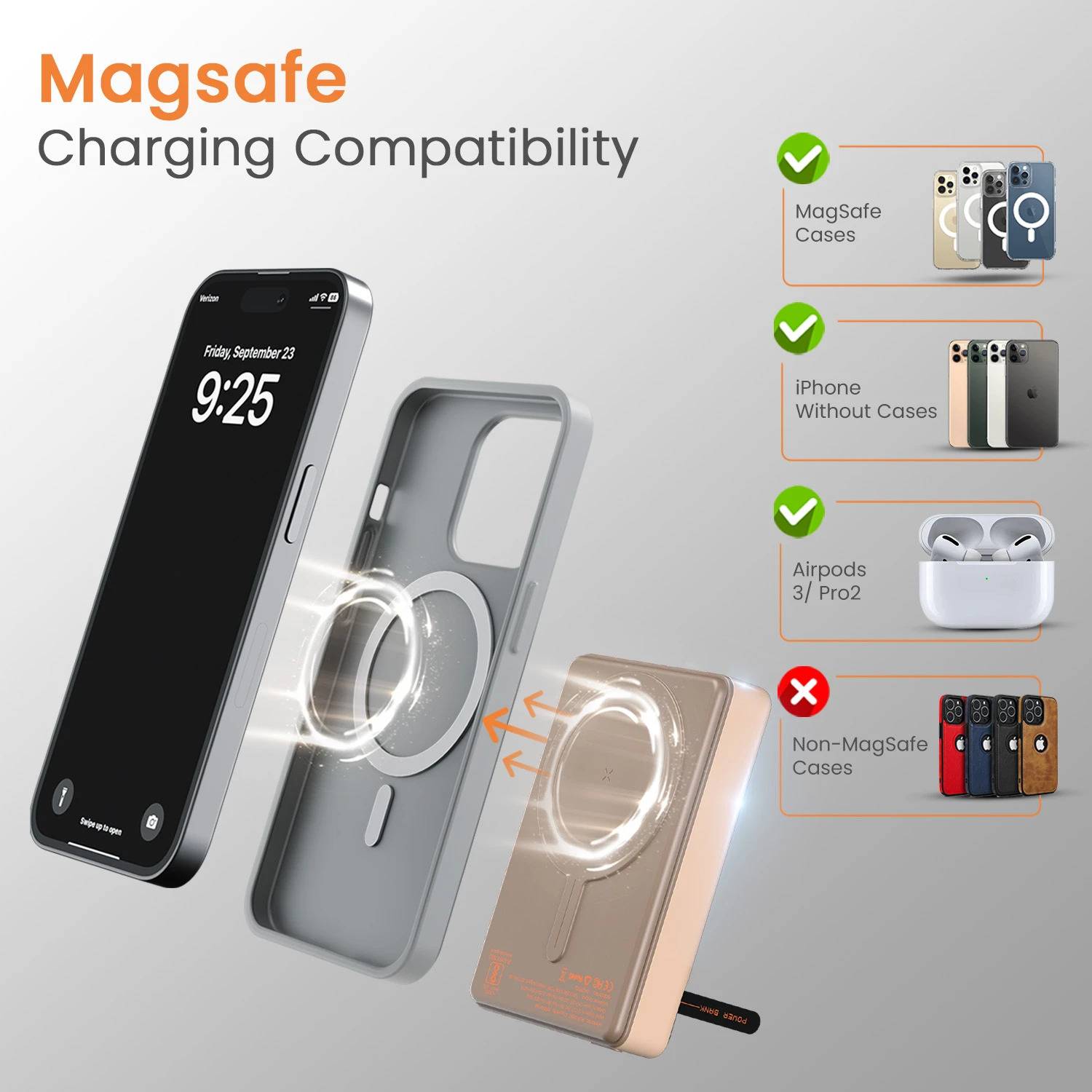 Portronics 10000 mAh 20W MagSafe Power Bank - Image 3