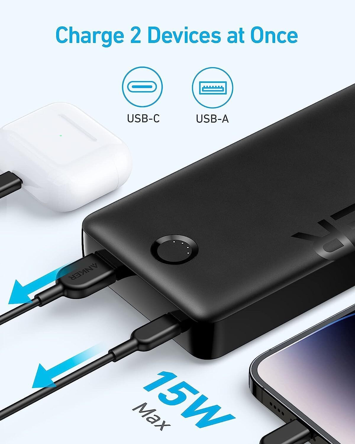 Image of Anker 20000 mAh 15 W Power Bank