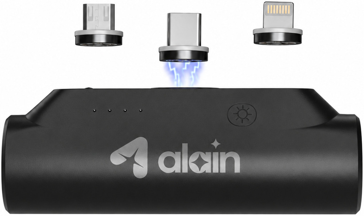 Image of Alain 5000 mAh 10 W Wired & Wireless Mini Pocket Size Power Bank