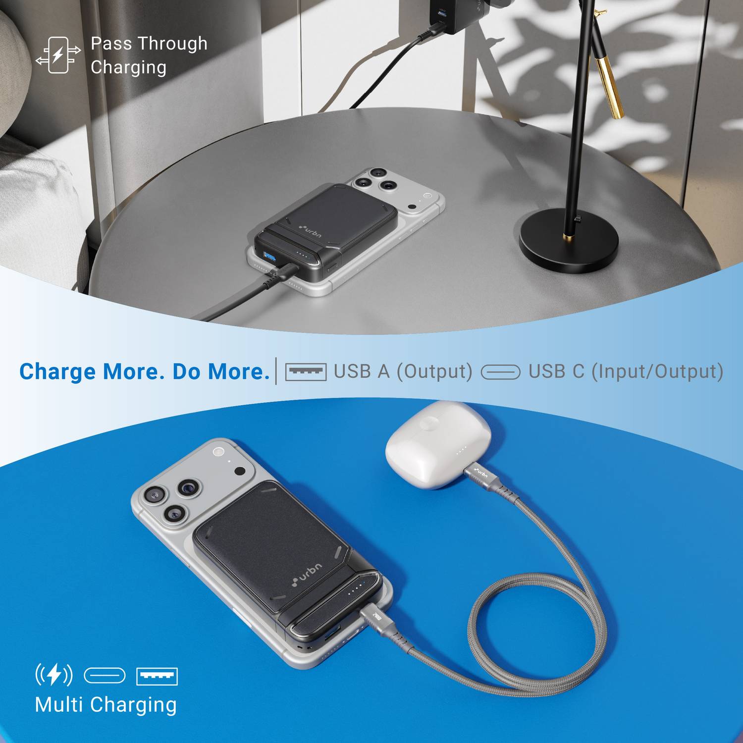URBN 10000 mAh 22.5W MagSafe Power Bank - Image 5