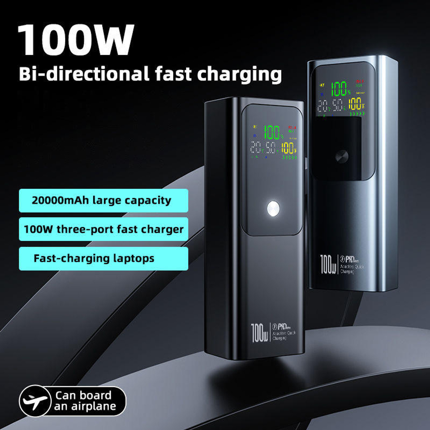 Image of Alible 20000 mAh 100 W Compact Pocket Size Power Bank