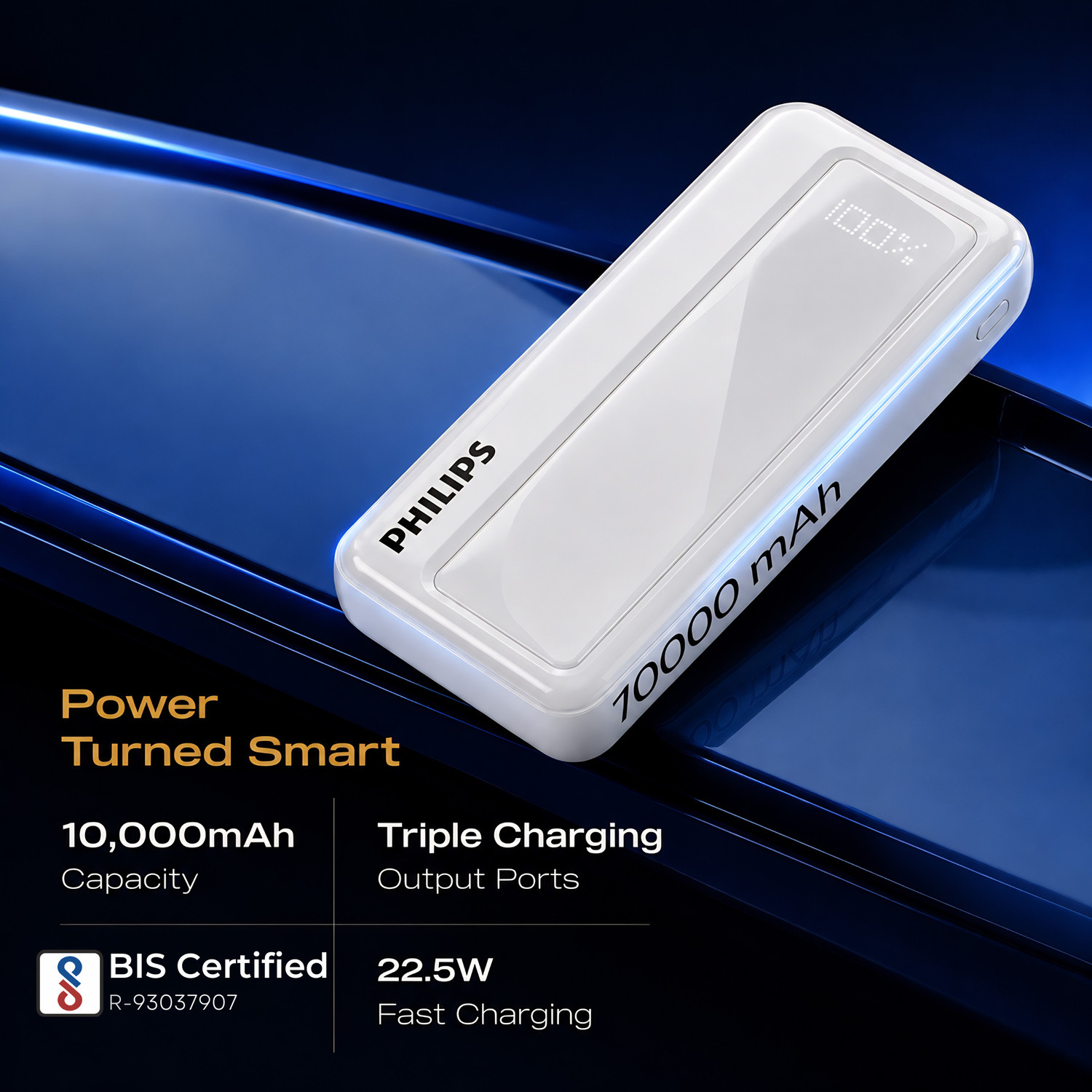 Image of PHILIPS 10000 mAh 22.5 W Power Bank