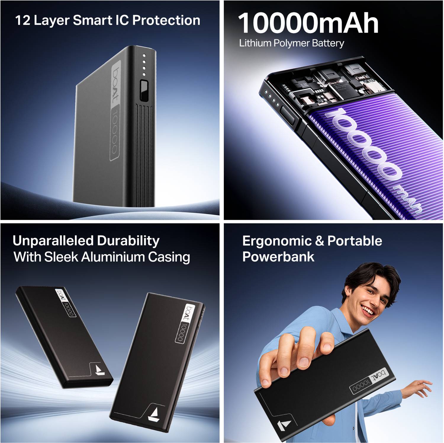 boAt 10000 mAh 22.5W Slim Power Bank - Image 2