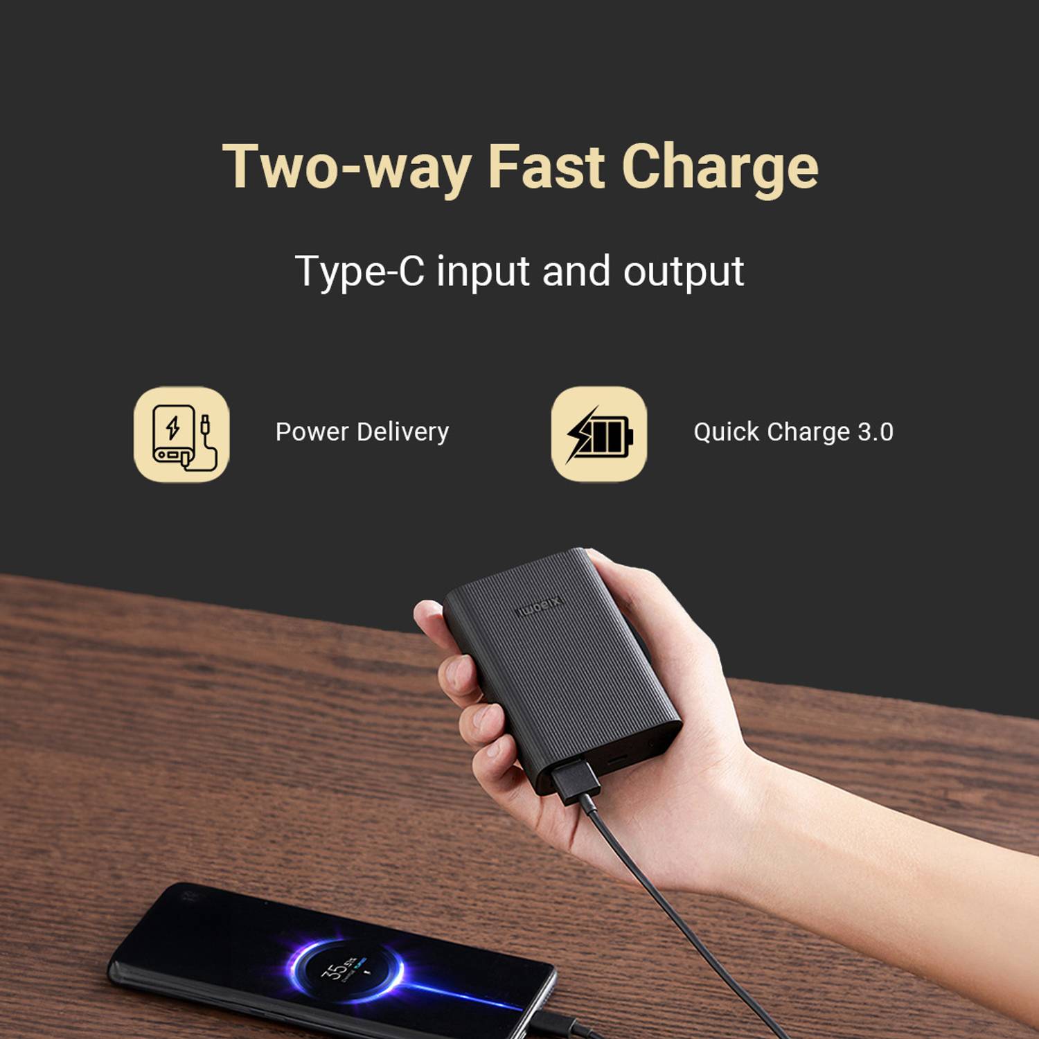 Mi 10000 mAh 33W Black Power Bank - Image 5
