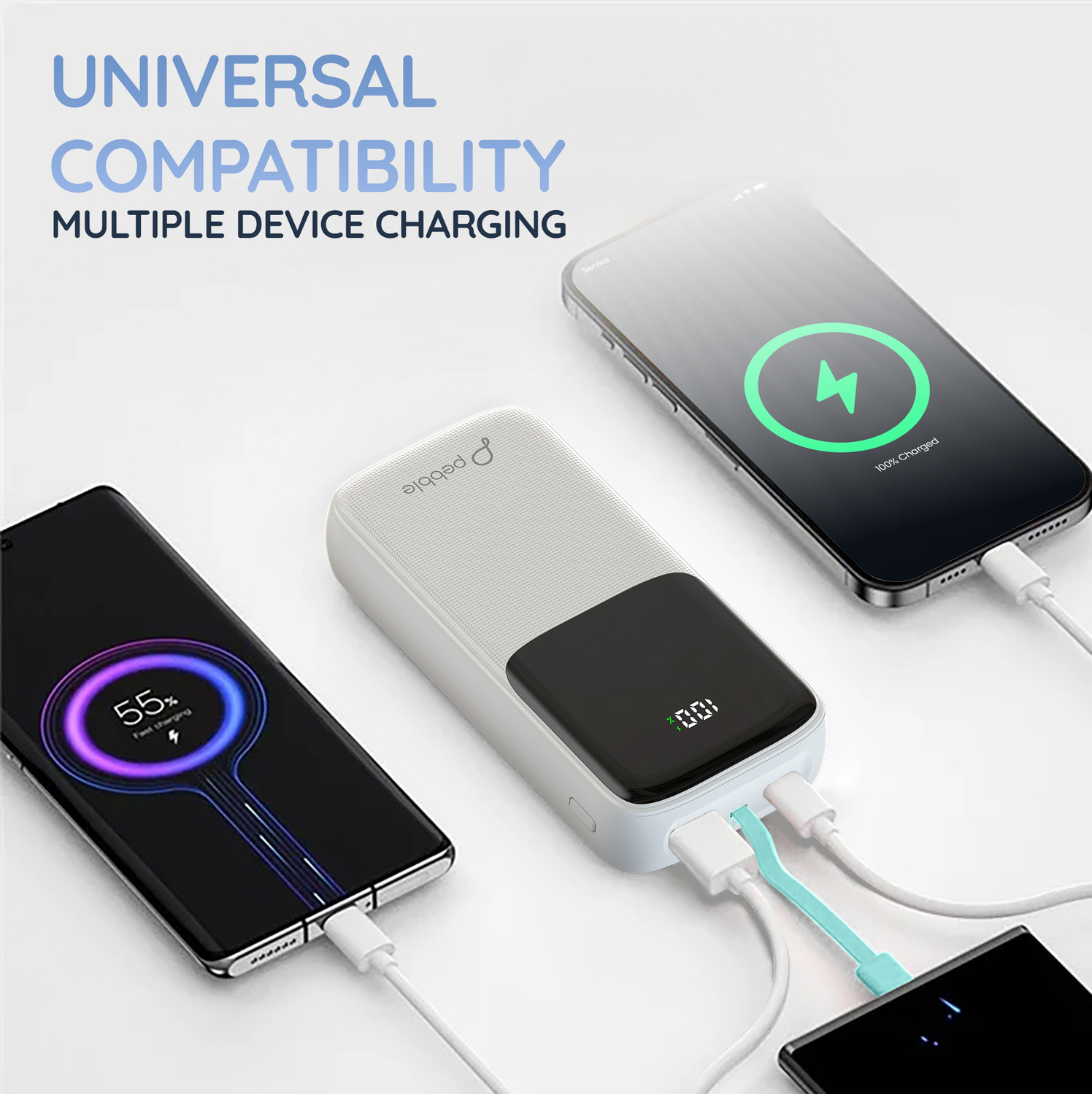Image of Pebble 20000 mAh Compact Pocket Size Power Bank