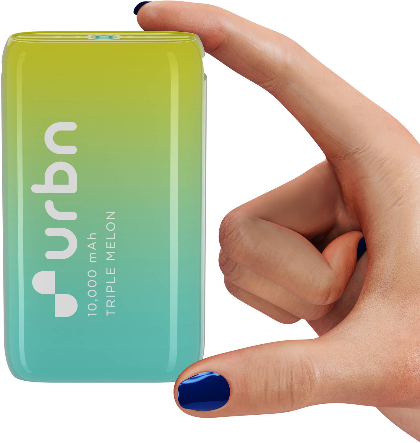 URBN 10000 mAh 20 W Nano Pocket Size Power Bank (Triple Melon, Li... more
