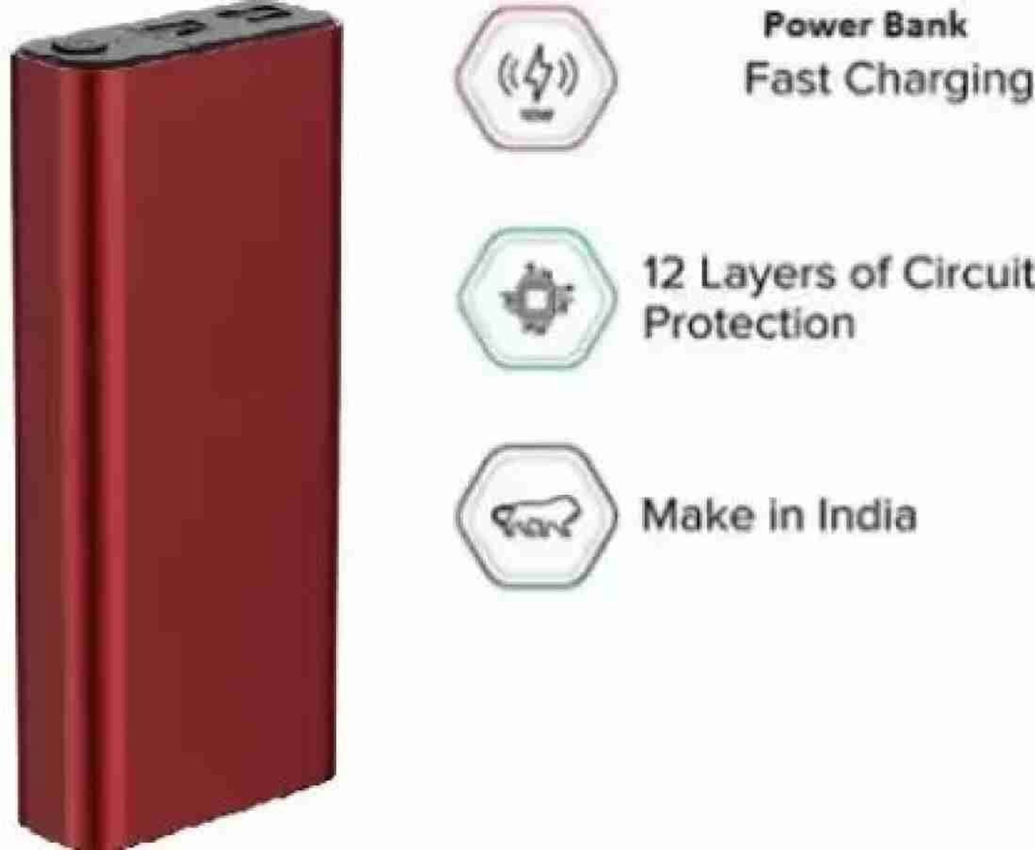 Image of DG POWER 50000 mAh 22 W Compact Pocket Size Power Bank