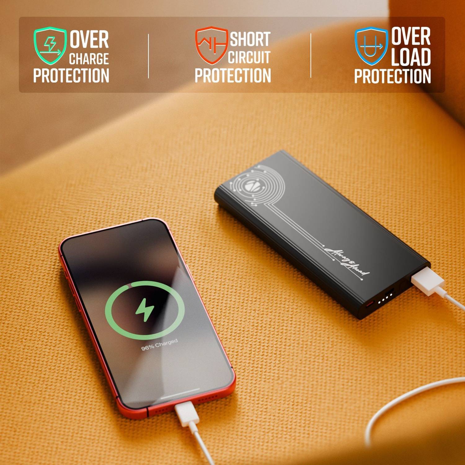 ZEBRONICS 10000 mAh 22.5W Slim Power Bank Black - Image 5