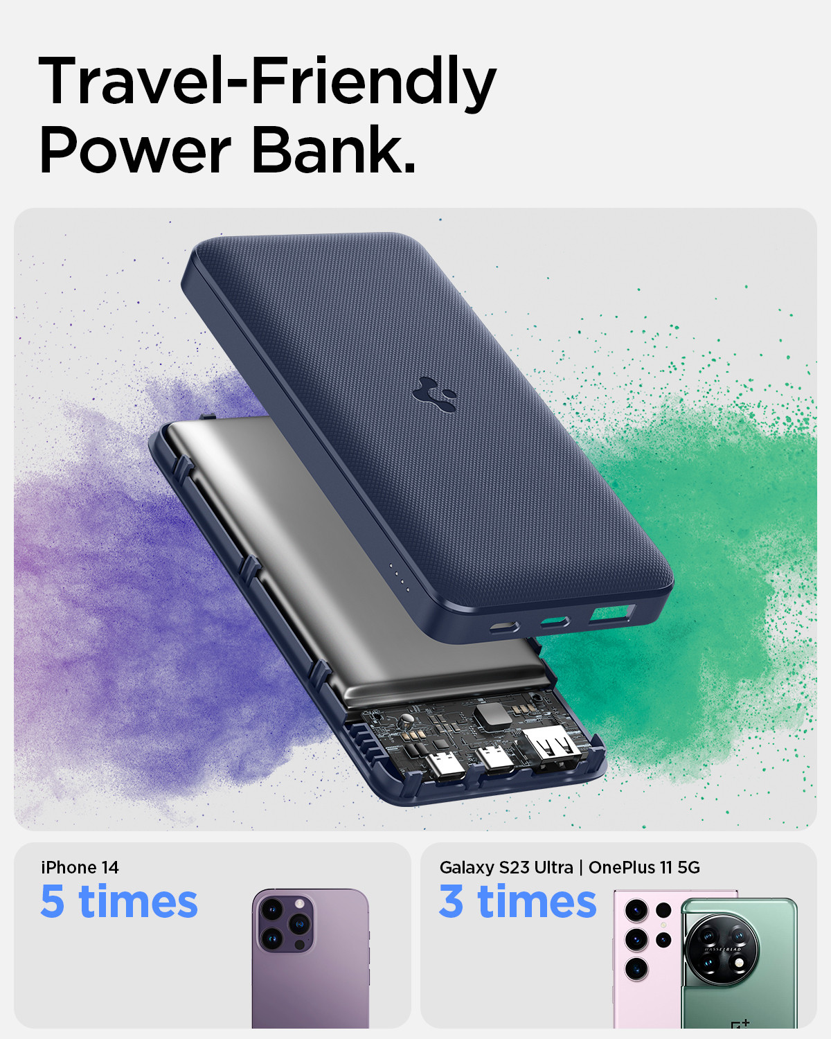 Image of Spigen 20000 mAh 22.5 W Slim Pocket Size Power Bank