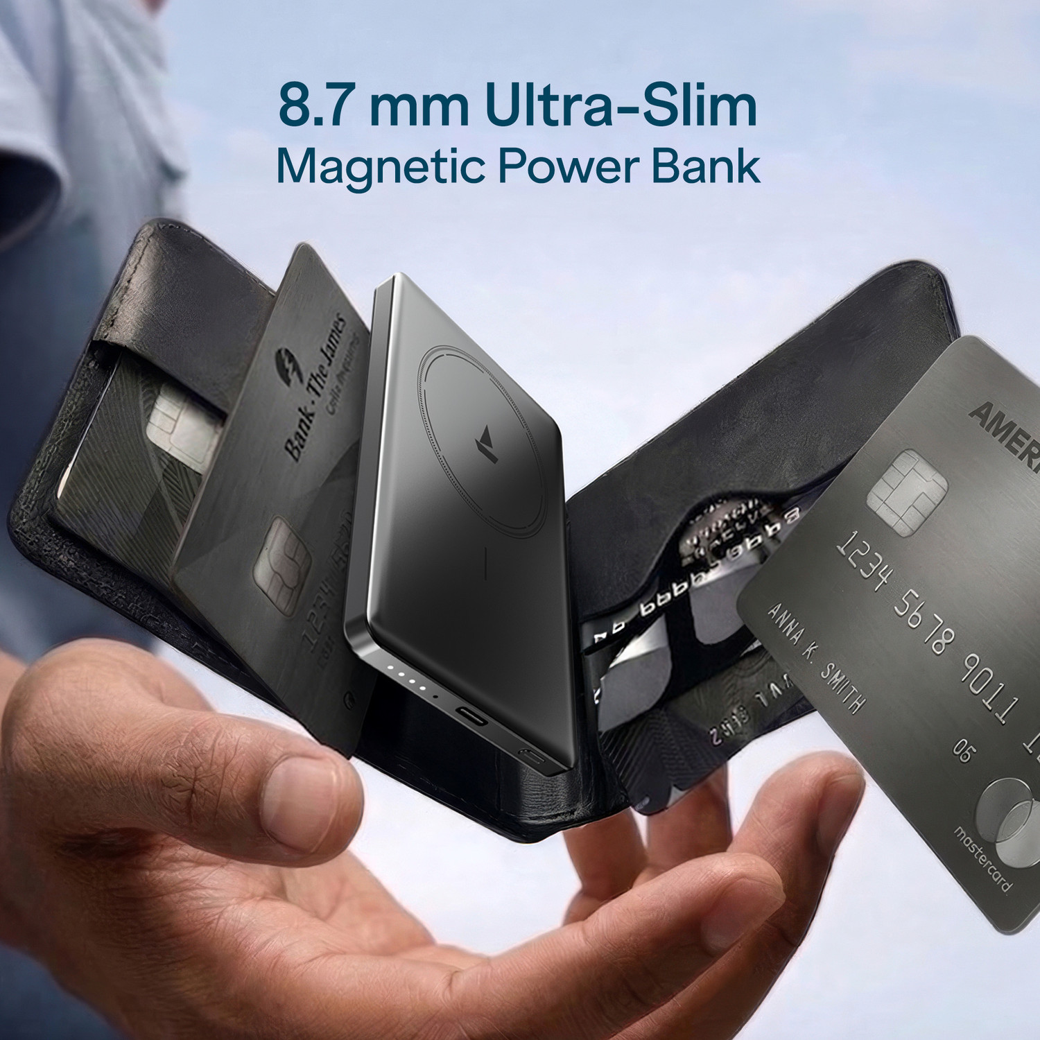 Image of boAt 4800 mAh With MagSafe Pocket Size Power Bank