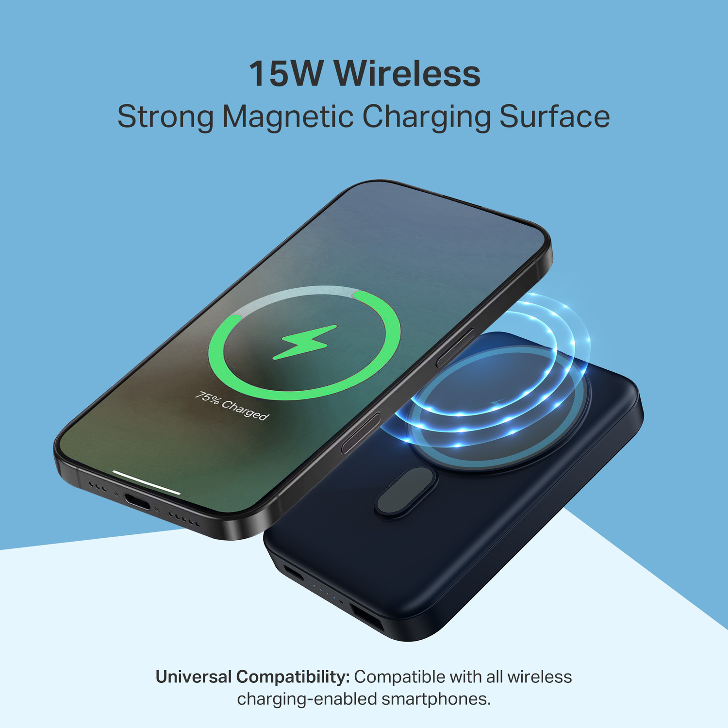 Image of boAt 10000 mAh 22.5 W Wired & Wireless With MagSafe Power Bank