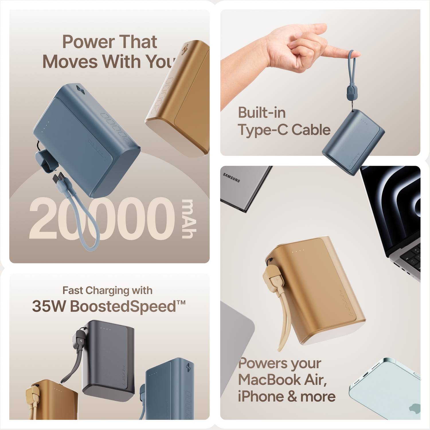 Ambrane 20000 mAh 35W Power Bank Black - Image 2