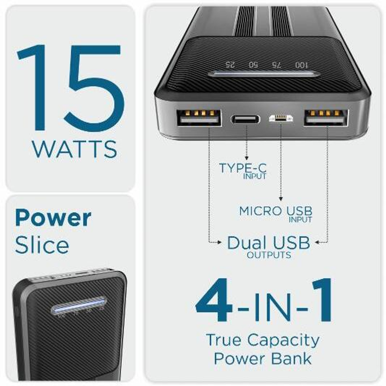 Image of Ubon 10000 mAh 15 W Pocket Size Power Bank