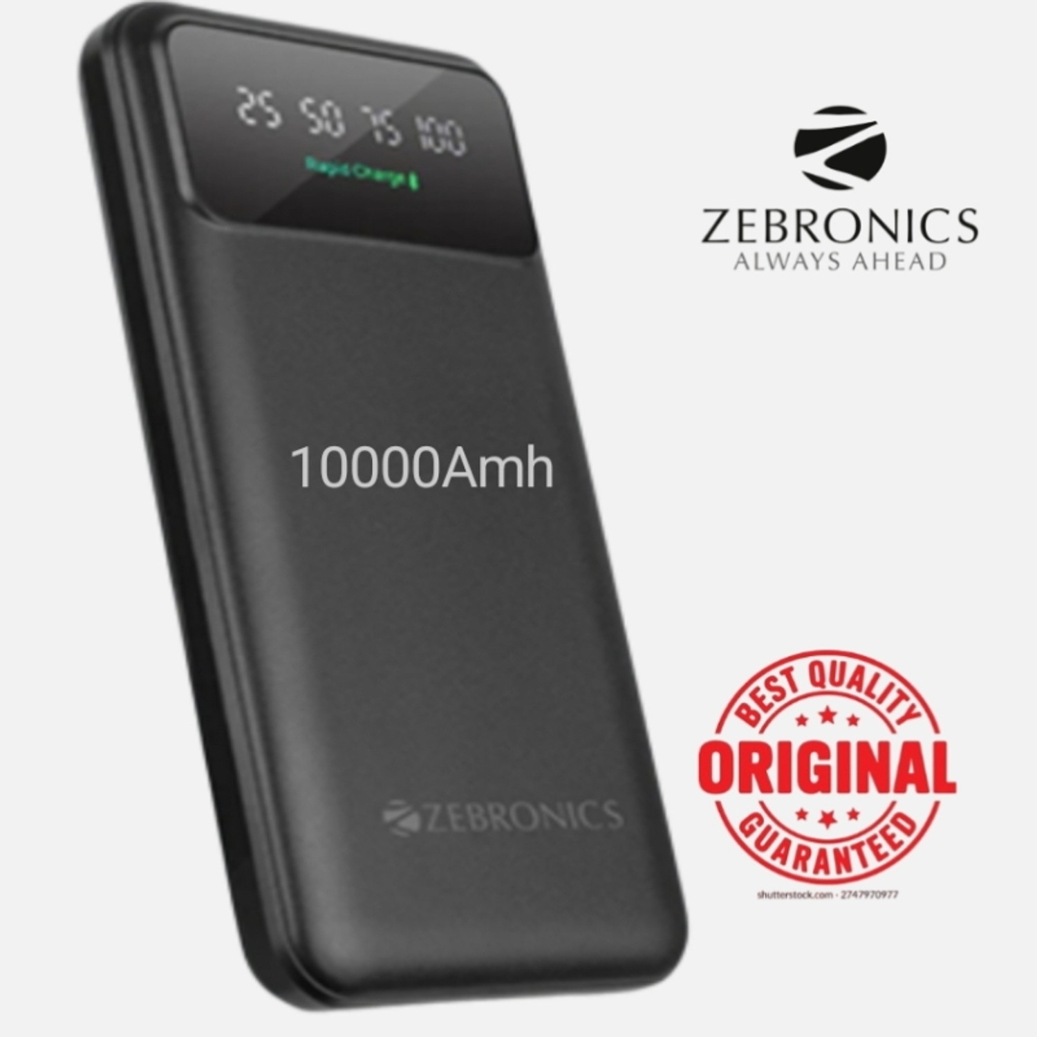 Image of ZEBRONICS 10000 mAh 22.5 W Power Bank