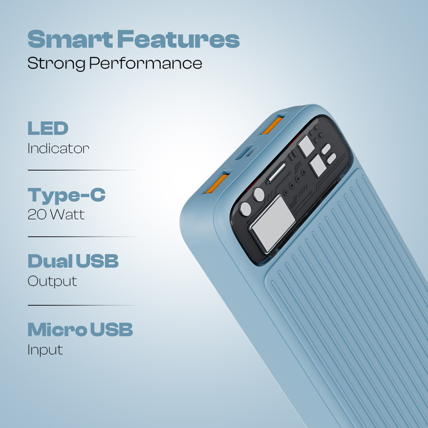 Image of LAPCARE 20000 mAh 22.5 W Compact Pocket Size Power Bank
