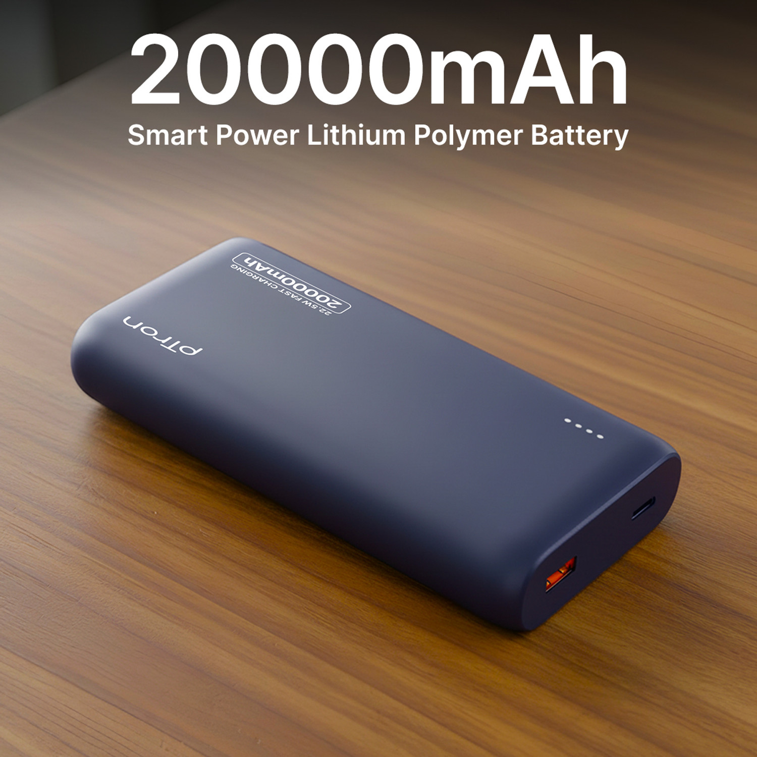 Image of PTron 20000 mAh 22.5 W Compact Pocket Size Power Bank