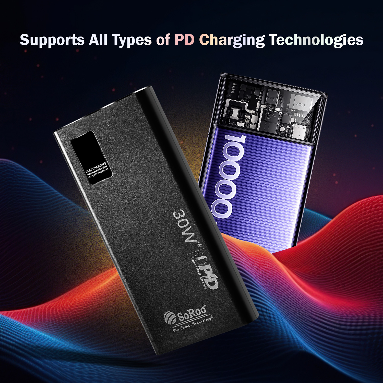 Image of Soroo Future 10000 mAh 30 W Ultra Compact Pocket Size Power Bank
